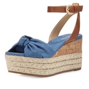 Michael Kors Maxwell Denim Wedge